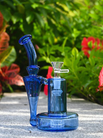 Blue Color RBR Recycler Bong