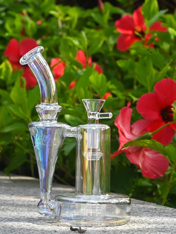 Iridescent Votex Recycler Bong