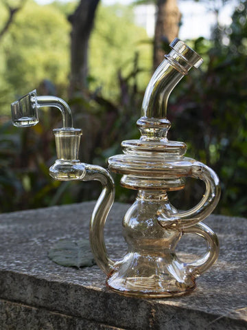 Metallic Klein Recycler Bong