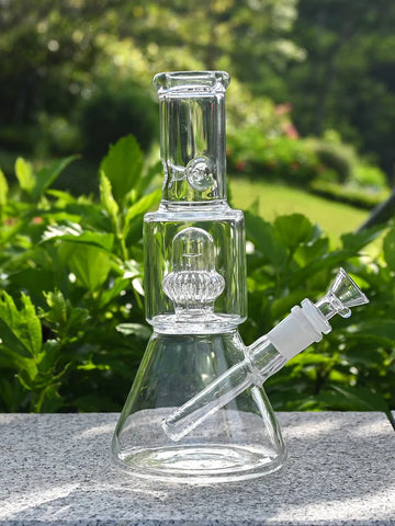 Unique Crown Glass Beaker Bong