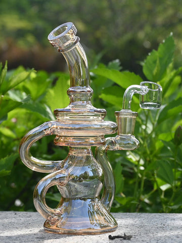 Metallic Klein Recycler Bong