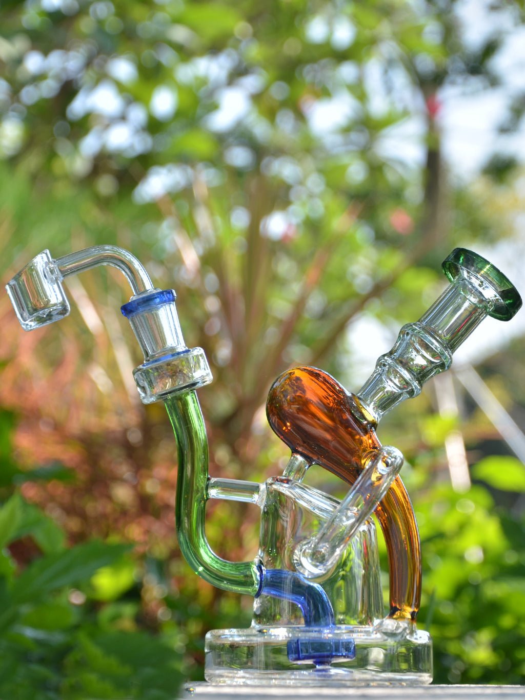 Unique Vortex Recycler Dab Rig - Croia Glass