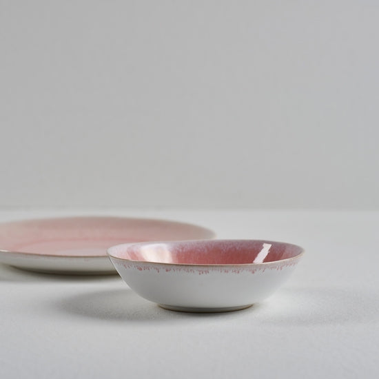 keramik tallerken lyserød
