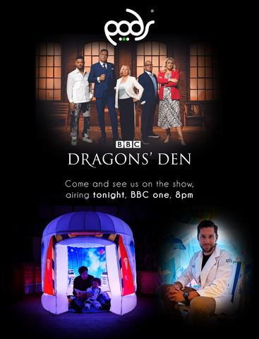 Email campaign advert for PODS Play Dragons' Den that was never sent