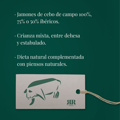 etiqueta verde jamon iberico