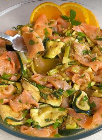 Ensalada de salmón ahumado