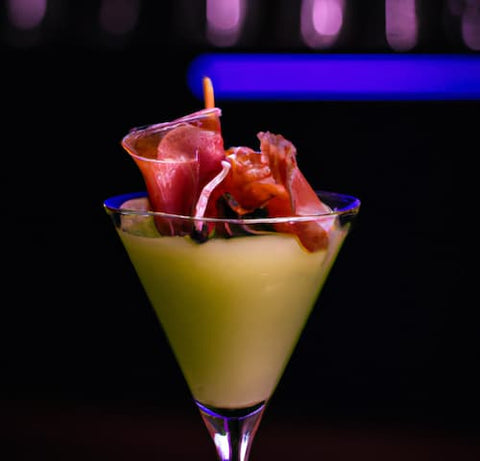 crema de melon con jamon iberico de bellota