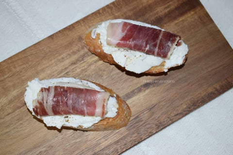 jamon iberico con ricotta