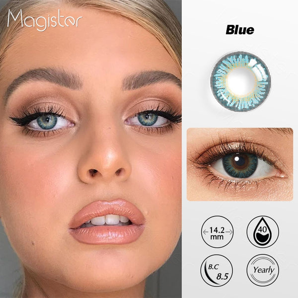 LA GIRL Blue Prescription Colored Contact Lenses – BEAUEYE