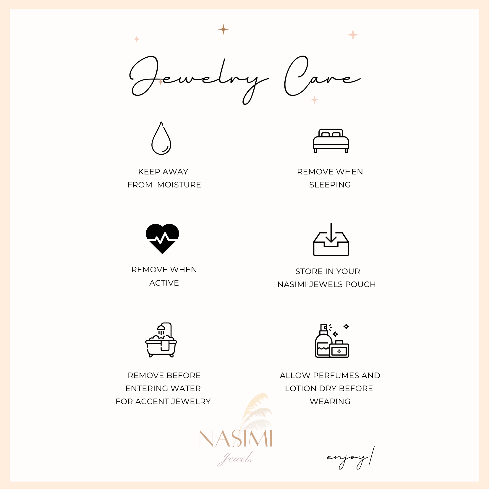 Jewelry Care Instructions – Nasimi Jewels