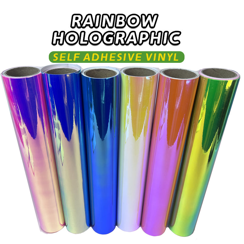 Rainbow Chrome Glossy Craft Holographic Cricut Vinyl Roll - China Rainbow  Chrome Vinyl, Rainow Chrome Vinyl for Cutting