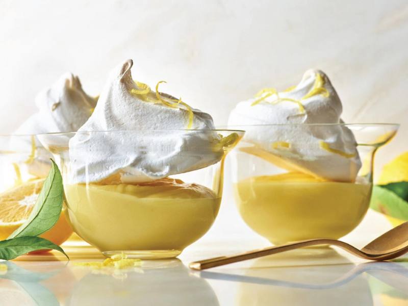 Chewy Meringues and Lemon Curd Recipe