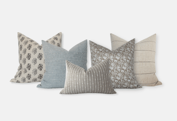 Neutral Sofa Pillow Set  Throw Pillows for Couch - Textileish