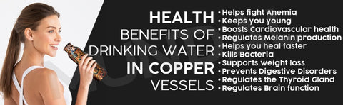 Benefit of drinking water from copper water bottle USA