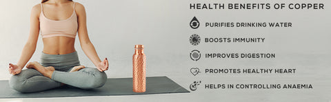 Health benefits of drinking water from copper bottle