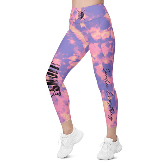 Blue Camo Leggings with Pockets – milfies