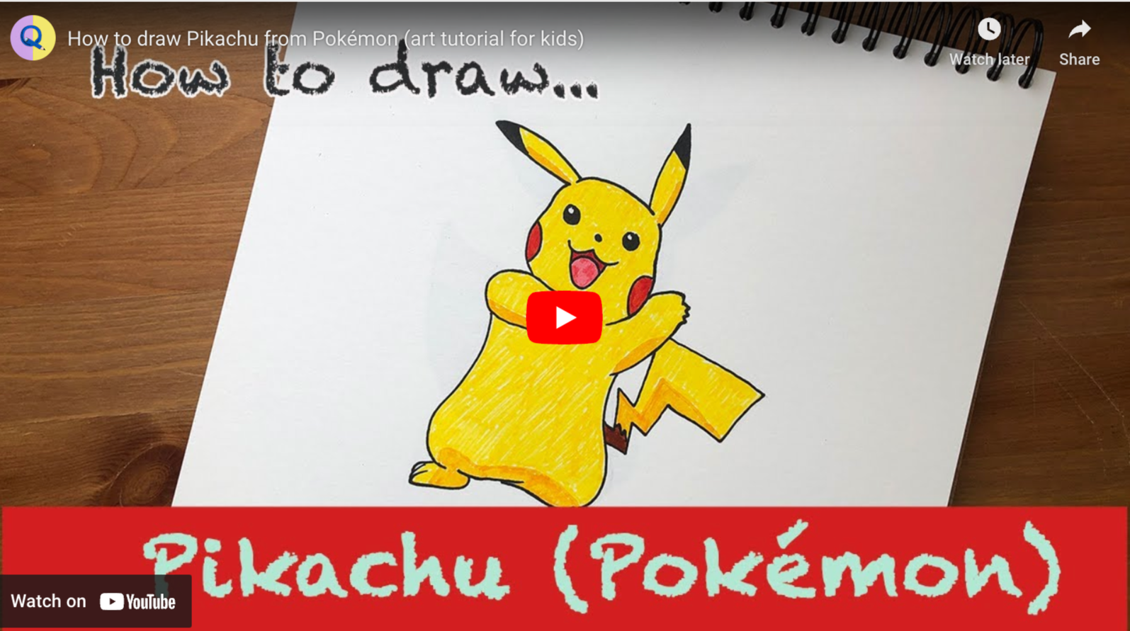 Pokemon CHALLENGE - How to Draw Pikachu in Eevee Onesie step by step CUTE -  Vidéo Dailymotion