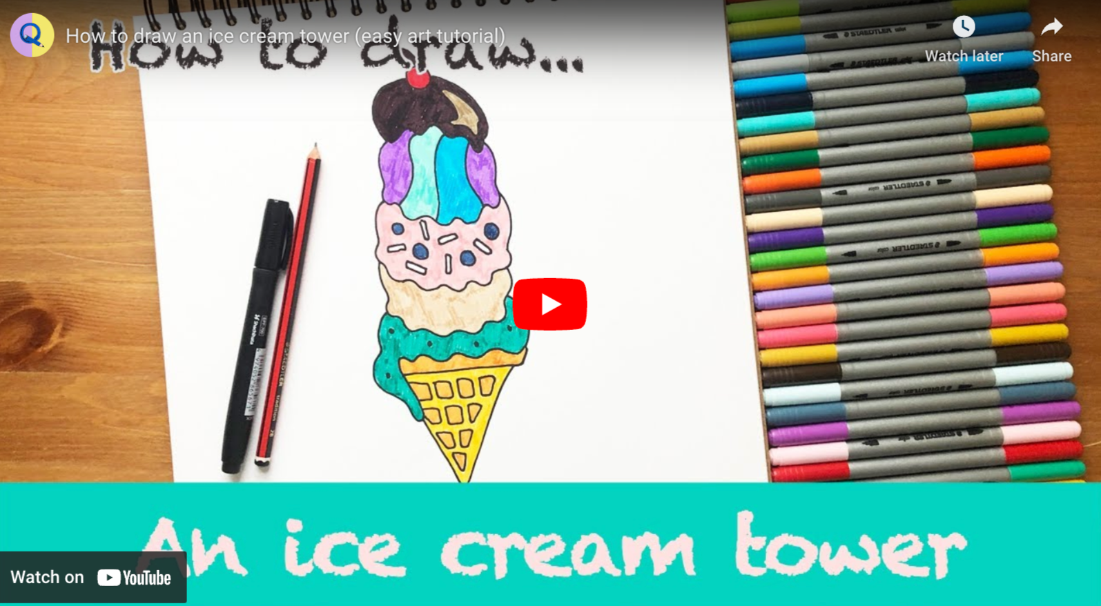 How to Draw Ice Cream with Colored Pencils | Arteza Camp Day 5 – Arteza.com