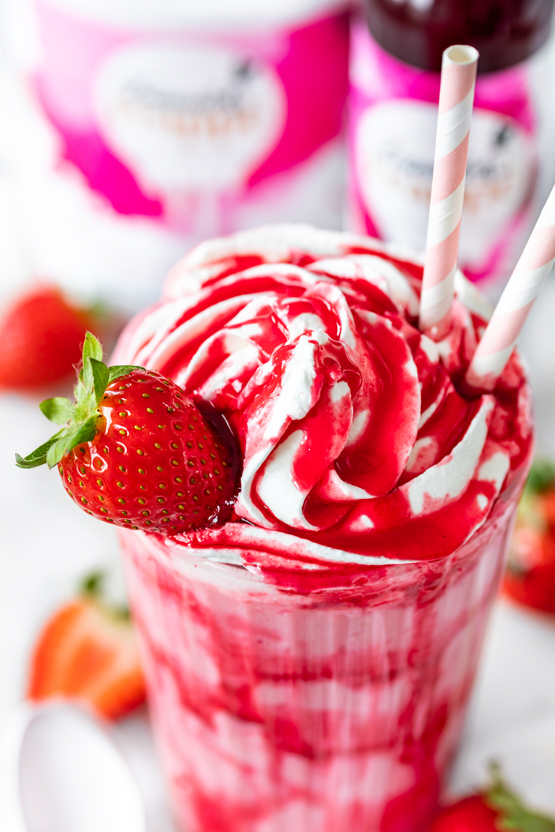 Frappé Mix Pulver Sweet Strawberry | Erdbeer Milchshake – Friends Frappé