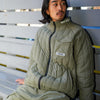 STRAIGHT QUILT PUFFER JACKET KHAKI