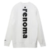 BIG LOGO MOCKNECK L/S WHITE