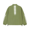 #THUNDER STRIPES W-P JACKET GREEN