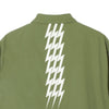 #THUNDER STRIPES W-P JACKET GREEN