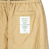 #QUILTING ADJUSTABLE JOGGER PANTS BEIGE