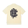 #OVERLAP LOGO JAQUARD KNIT POLO IVORY