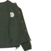 #OVERLAP LOGO NO COLLAR JACKET GREEN