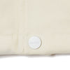 #OVERLAP LOGO NO COLLAR JACKET WM WHITE