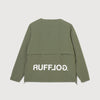 NO COLLAR PUFFER JACKET ASH GREEN