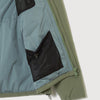 NO COLLAR PUFFER JACKET ASH GREEN