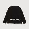 NO COLLAR PUFFER JACKET BLACK