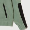 FLEECE ZIP UP BLOUSON ASH GREEN