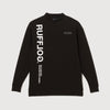 PU WARM LS MOCK TEE BLACK