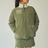 FLEECE ZIP UP BLOUSON CREAM