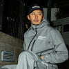 SQUARE LOGO WATERPROOF  HOOD JKT GRAY