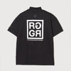 SQUARE RG LOGO MOCK TEE BLACK