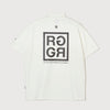 SQUARE RG LOGO MOCK TEE WHITE