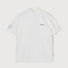 WM VERTICAL LOGO MOCK TEE WHITE