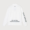 COMFORT STRETCH L/S MOCK TEE WHITE