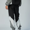 MULTI COLOR NYLON TRACK PANTS BLACK