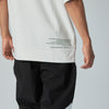 WARM R LOGO MOCK NECK TEE WHITE