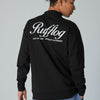 WARM R LOGO L/S MOCK NECK TEE BLACK