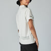 WARM R LOGO MOCK NECK TEE WHITE