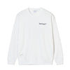 #OVERLAP LOGO CREW SWEAT WHITE