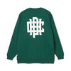 #OVERLAP LOGO CREW SWEAT GREEN