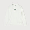 WARM R LOGO L/S MOCK NECK TEE WHITE