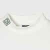 WARM R LOGO L/S MOCK NECK TEE WHITE